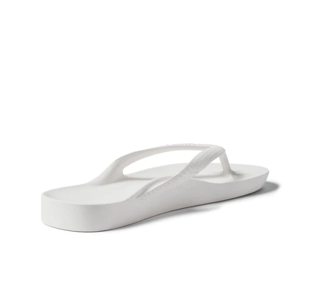 White | Arch Support Thongs