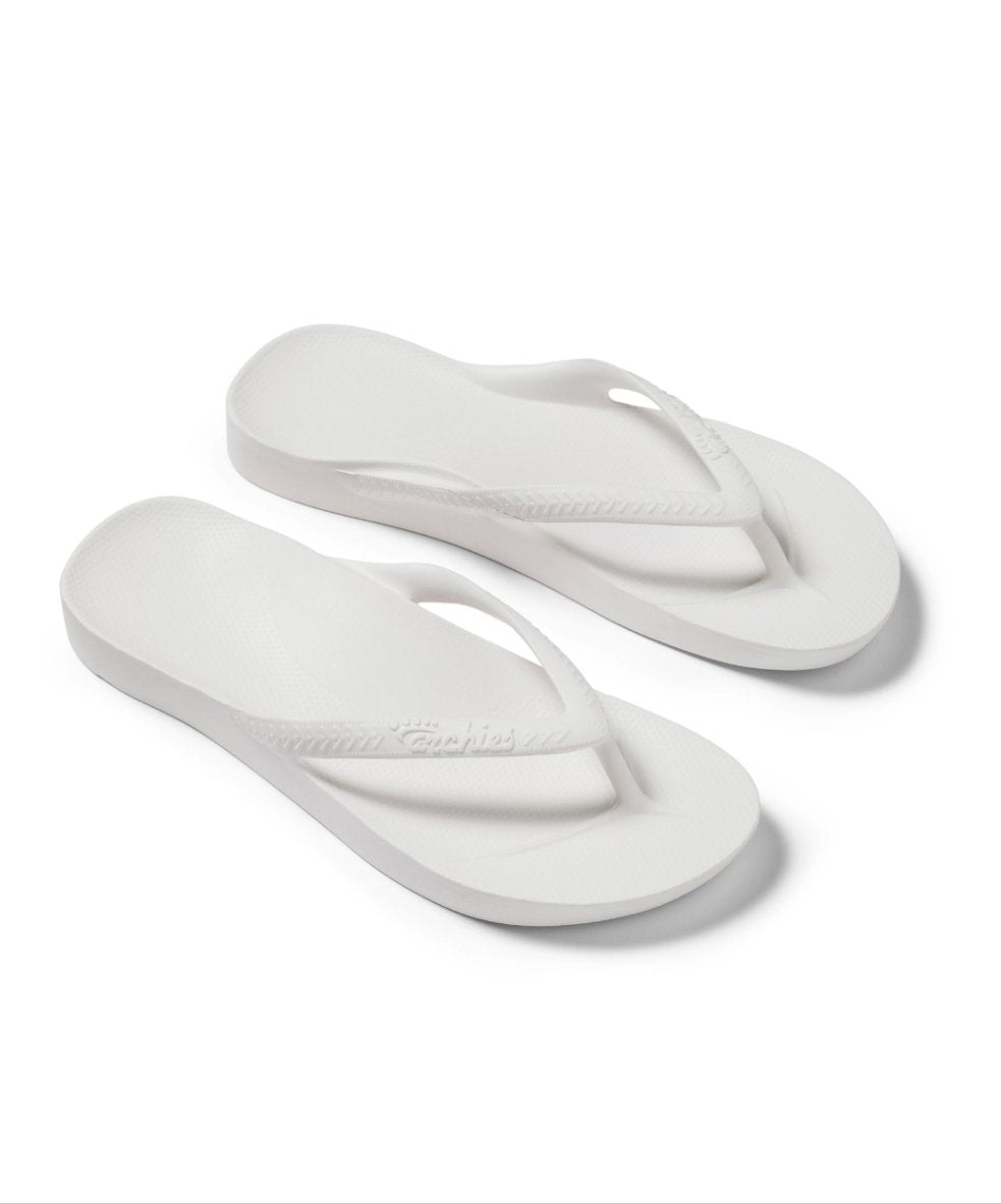 White | Arch Support Thongs